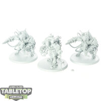 Skaven - 3 Stormfiends - grundiert
