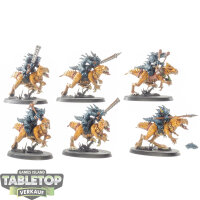 Lizardmen - 6 Saurus Cavalry - bemalt