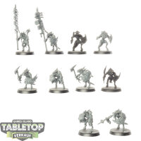 Seraphon - 10 Saurus Guard - teilweise bemalt