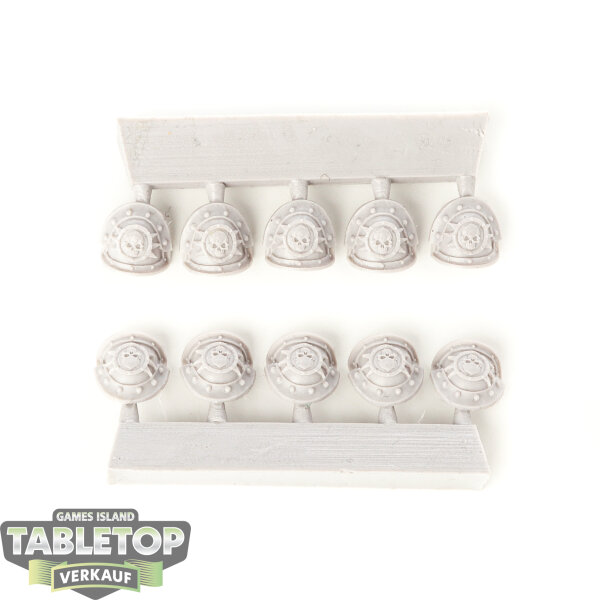 Horus Heresy - 10x Death Guard Legion MKIII Shoulder Pads - im Gussrahmen