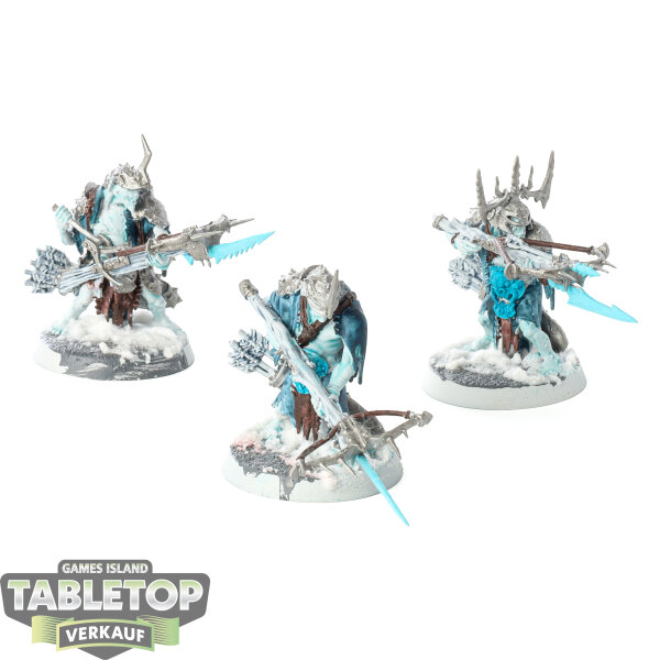 Orruk Warclans - 3 Man-Skewer Boltboyz - bemalt