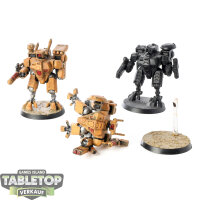Tau Empire - 3 XV8 Crisis Battlesuit Team klassisch -...