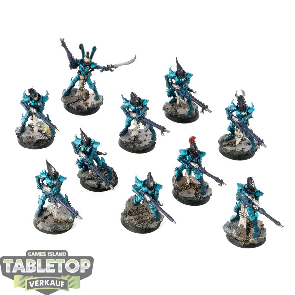 Drukhari - 10 Kabalite Warriors - bemalt