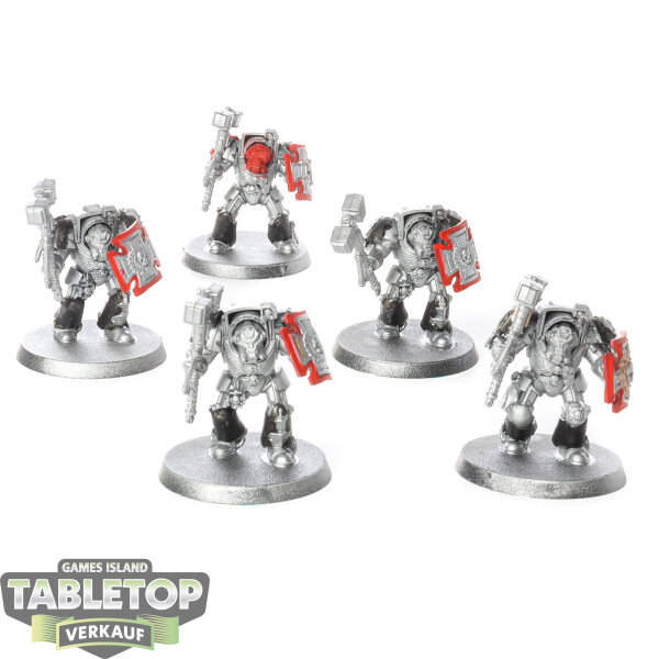 Space Marines - 5 Terminator Assault Squad klassisch - teilweise bemalt