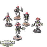 Orks - 5x Ork Stormboyz - bemalt