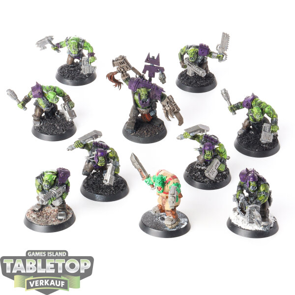 Orks - 10x Boyz - bemalt