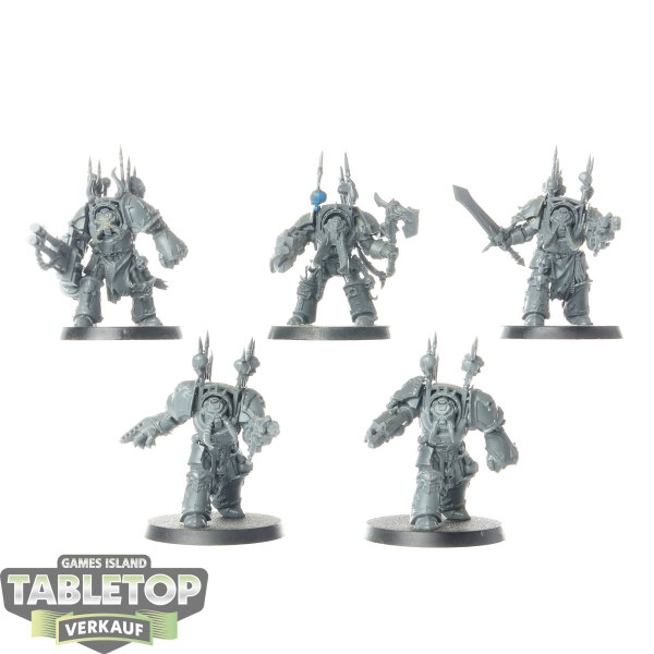 Chaos Space Marines - 5x Chaos Terminator Squad - unbemalt