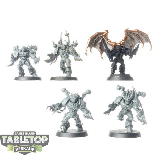 Chaos Space Marines - 5x Possessed - klassisch - teilweise bemalt