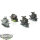 Chaos Space Marines - 4x Chaos Bikers - teilweise bemalt