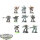 Chaos Space Marines - 10x Chaos Space Marines - teilweise bemalt