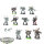 Chaos Space Marines - 10x Chaos Space Marines - teilweise bemalt