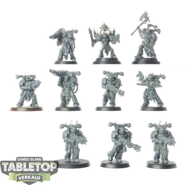 Chaos Space Marines - 10x Legionaries - unbemalt