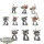 Chaos Space Marines - 10x Chaos Space Marines - teilweise bemalt