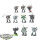 Chaos Space Marines - 10x Chaos Space Marines - teilweise bemalt