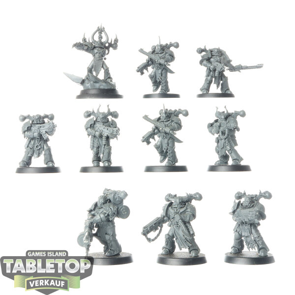 Chaos Space Marines - 10x Legionaries - unbemalt