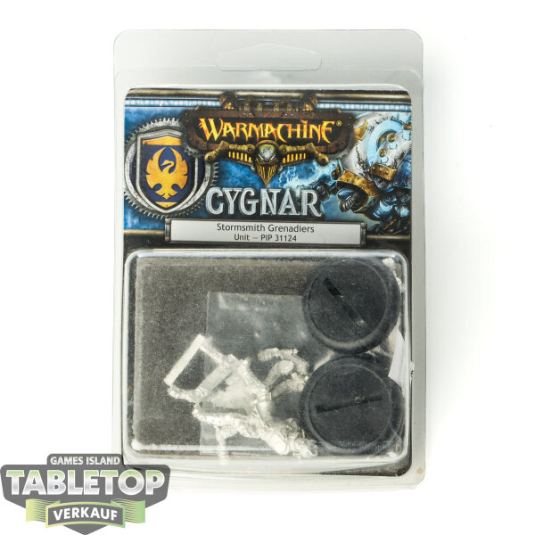 Cygnar - 3x Stormsmith Grenadiers - im Gussrahmen