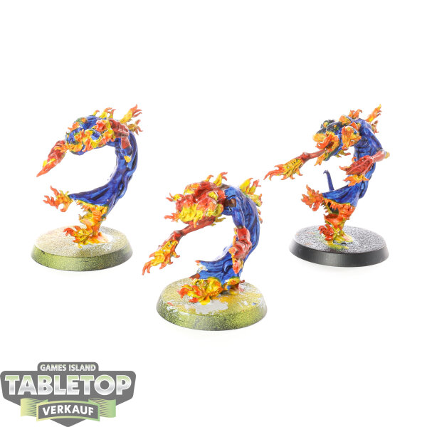 Disciples of Tzeentch - 3x Flamers - teilweise bemalt