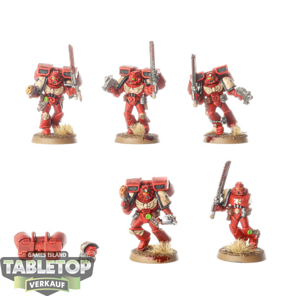 Blood Angels - 5 Assault Squad klassisch - bemalt