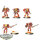 Blood Angels - 5 Assault Squad klassisch - bemalt