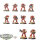 Blood Angels - 10 Tactical Squad - bemalt