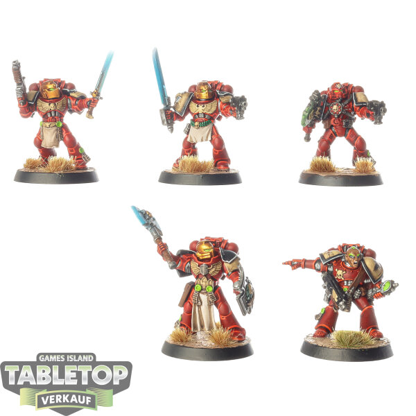Blood Angels - 5 Company Command - bemalt