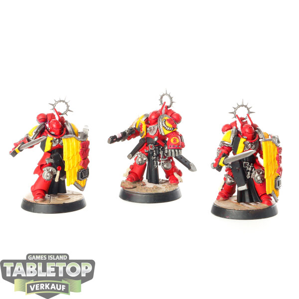 Imperial Fists - 3 Bladeguard Veteran Squad - bemalt