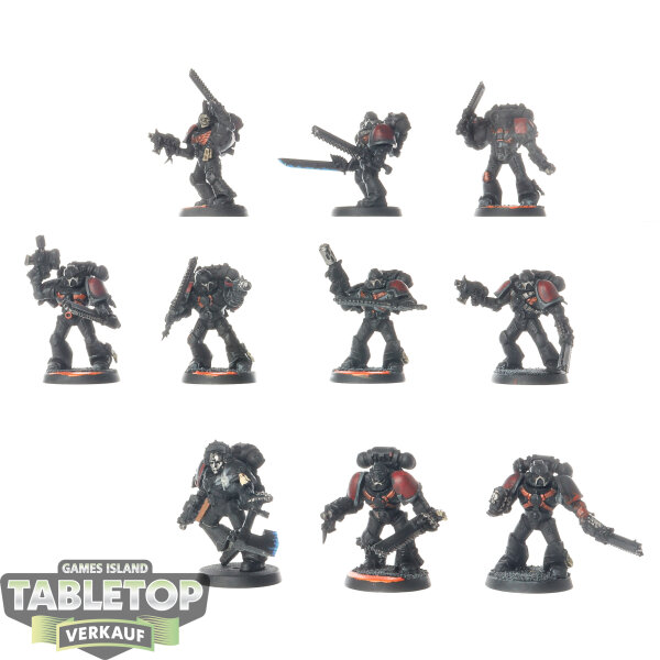 Space Wolves - 10 Blood Claws classic - teilweise bemalt