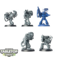 Space Marines - 5x Devastator Squad - teilweise bemalt