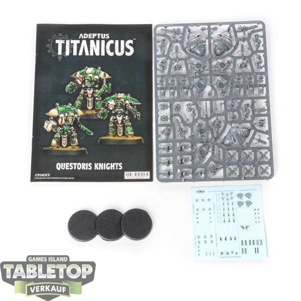 Adeptus Titanicus - 3x Legions Imperialis: Questoris Knights - im Gussrahmen