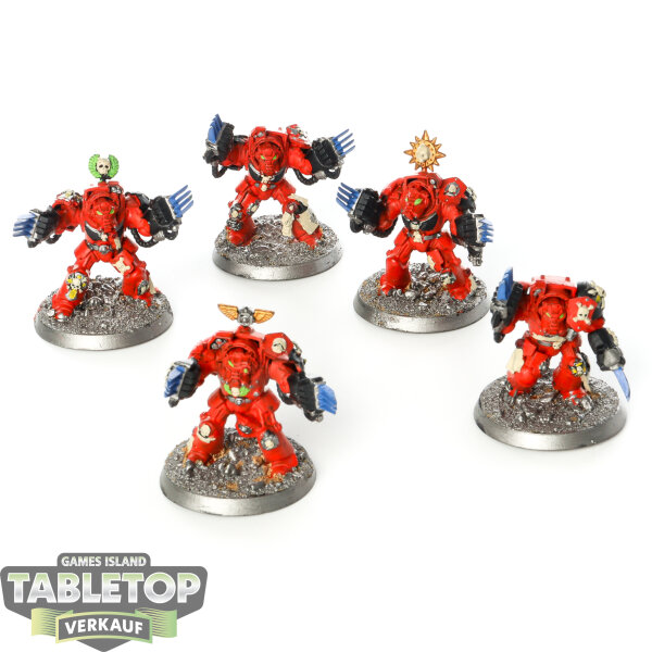 Blood Angels - 5 Terminator Assault Squad - bemalt