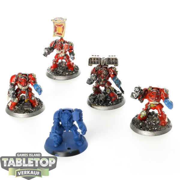 Space Marines - 5 Terminator Squad klassisch - teilweise bemalt