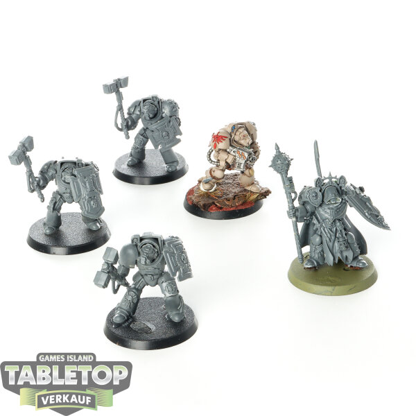 Blood Angels - 5 Blood Angels Terminator Assault Squad - unbemalt