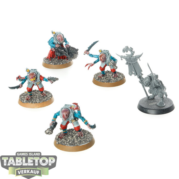 Genestealer Cults - 5 Acolyte Hybrids - teilweise bemalt