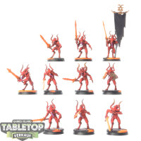 Blades of Khorne - 10 Bloodletters - bemalt