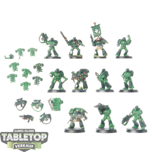Dark Angels - 11x Tactical Squad - bemalt