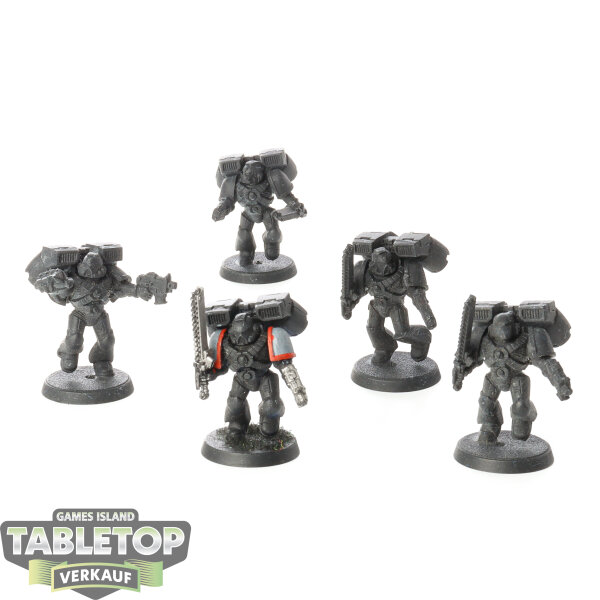 Space Marines - 5 Assault Squad - teilweise bemalt