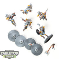 Space Wolves - 5 Wulfen - teilweise bemalt