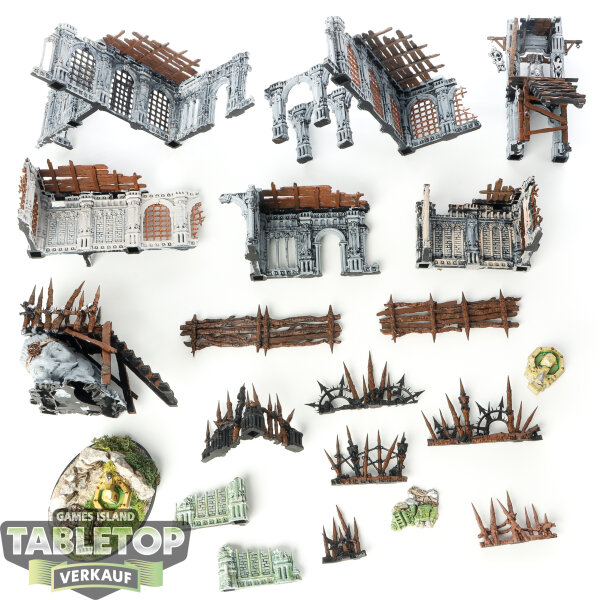 Gelände - Warcry: Starter set Terrain - teilweise bemalt