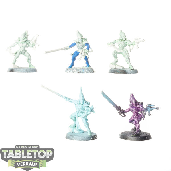 Aeldari - 5x Striking Scorpions - bemalt