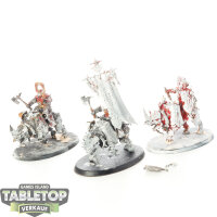 Blades of Khorne - 3 Mighty Skullcrushers - teilweise bemalt