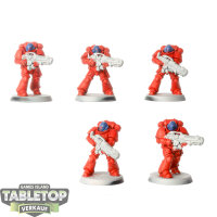 Space Marines - 5 Hellblaster Squad - teilweise bemalt