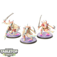 Tyraniden - 3 Tyranid Warriors - bemalt