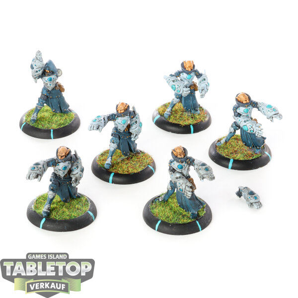 Retribution of Scyrah - 6 x House Shyeel Battle Mages - bemalt