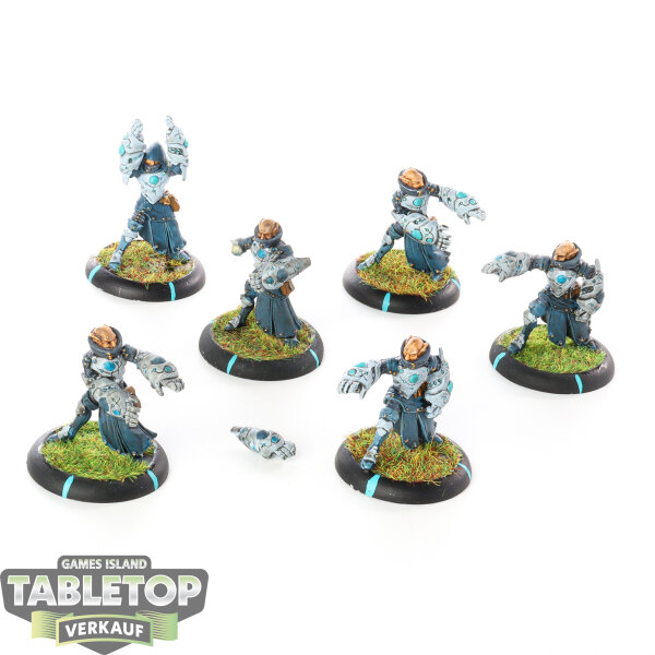 Retribution of Scyrah - 6 x House Shyeel Battle Mages - bemalt