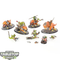 Orks - 4 x Squighog Boyz - bemalt
