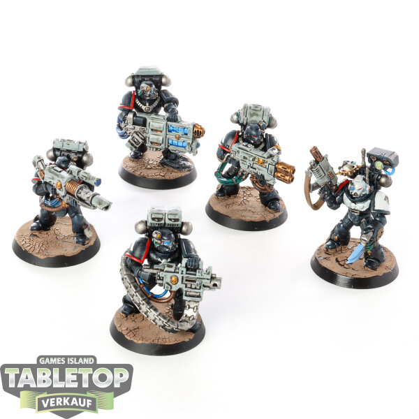 Raven Guard - 5 x Devastator Squad - bemalt