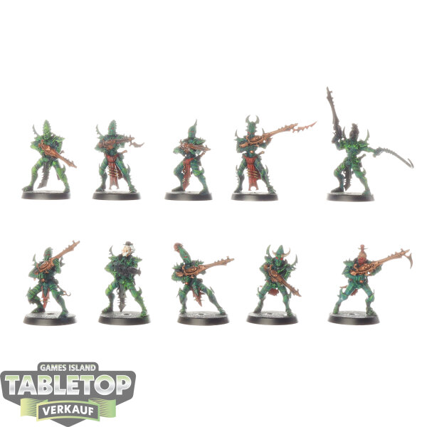 Drukhari - 10 Kabalite Warriors - teilweise bemalt