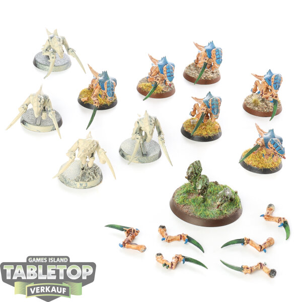 Tyraniden - 10x Hormagaunts klassisch - teilweise bemalt