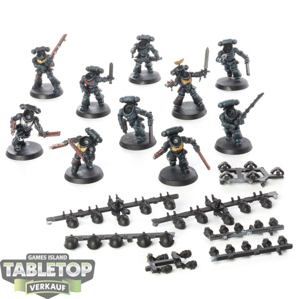 Blood Angels - 10x Assault Intercessor Squad - teilweise bemalt