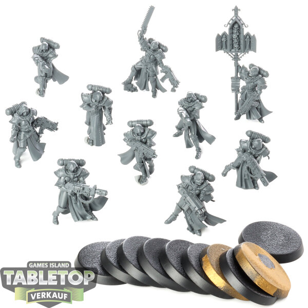 Adepta Sororitas - 10x Adepta Sororitas Dominion Squad - unbemalt